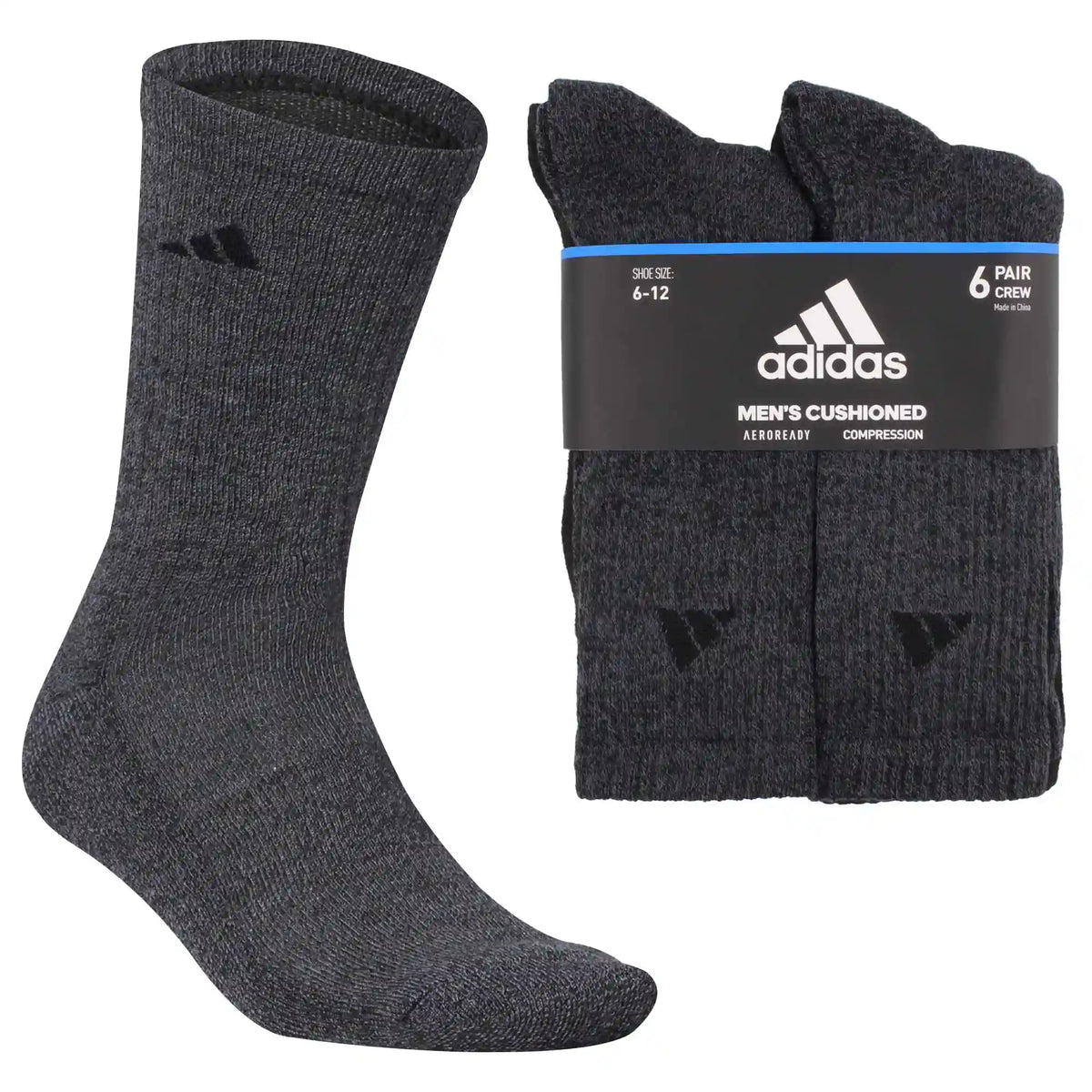 Men's adidas Cushioned Crew 6-Pair Pack