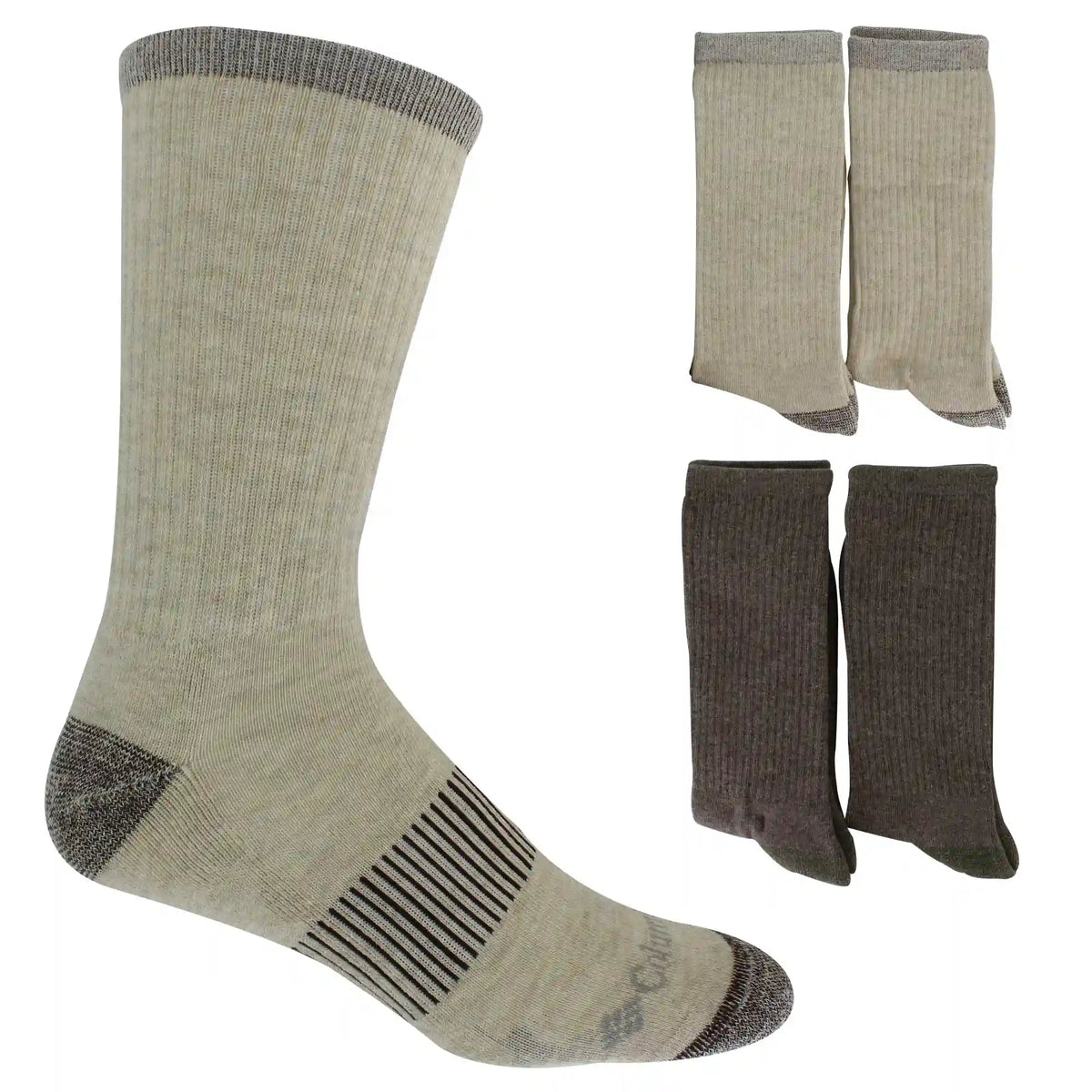 Men's Columbia Ribbed Crew 4-Pair Pack