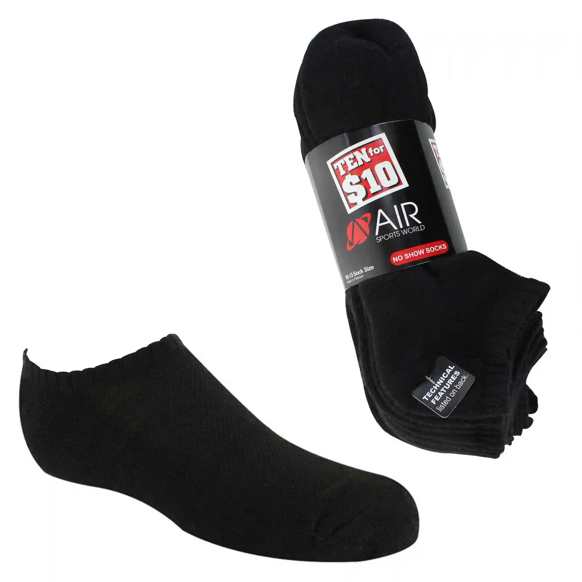 Men's Air Sports World No-Show 10 For $10