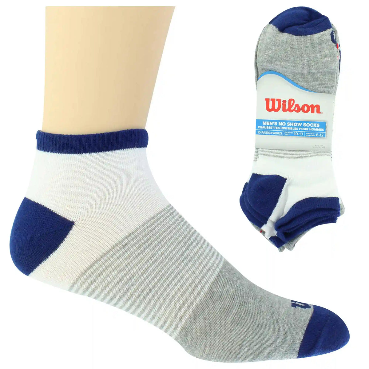 Men's Wilson No-Show 10 For $10