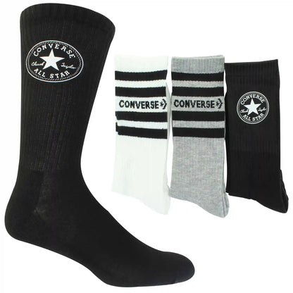 Men's Converse Half-Cushion Logo Crew 3-Pair Pack