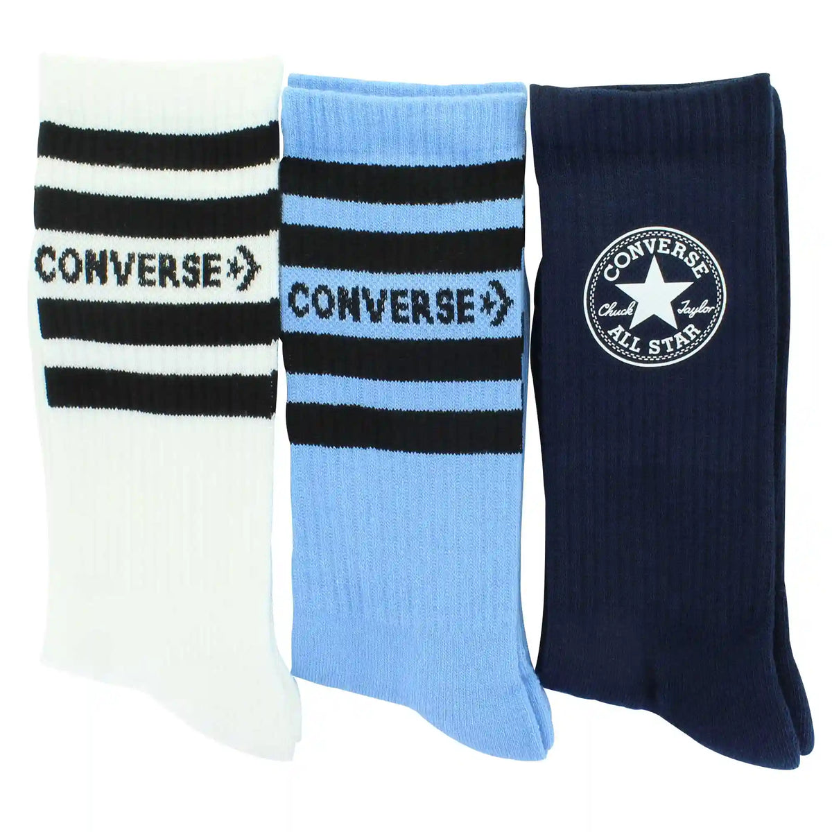 Men's Converse Half-Cushion Logo Crew 3-Pair Pack