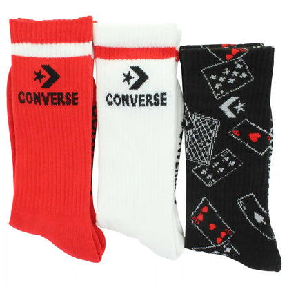 Men's Converse Playing Cards Crew 3-Pair Pack