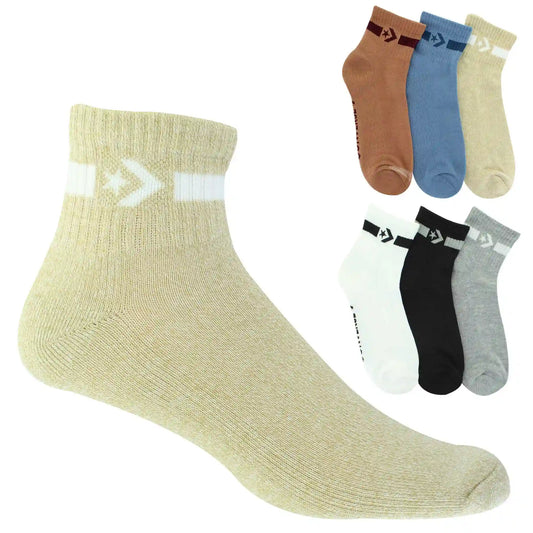 Men's Converse Half-Cushion Quarter 6-Pair Pack