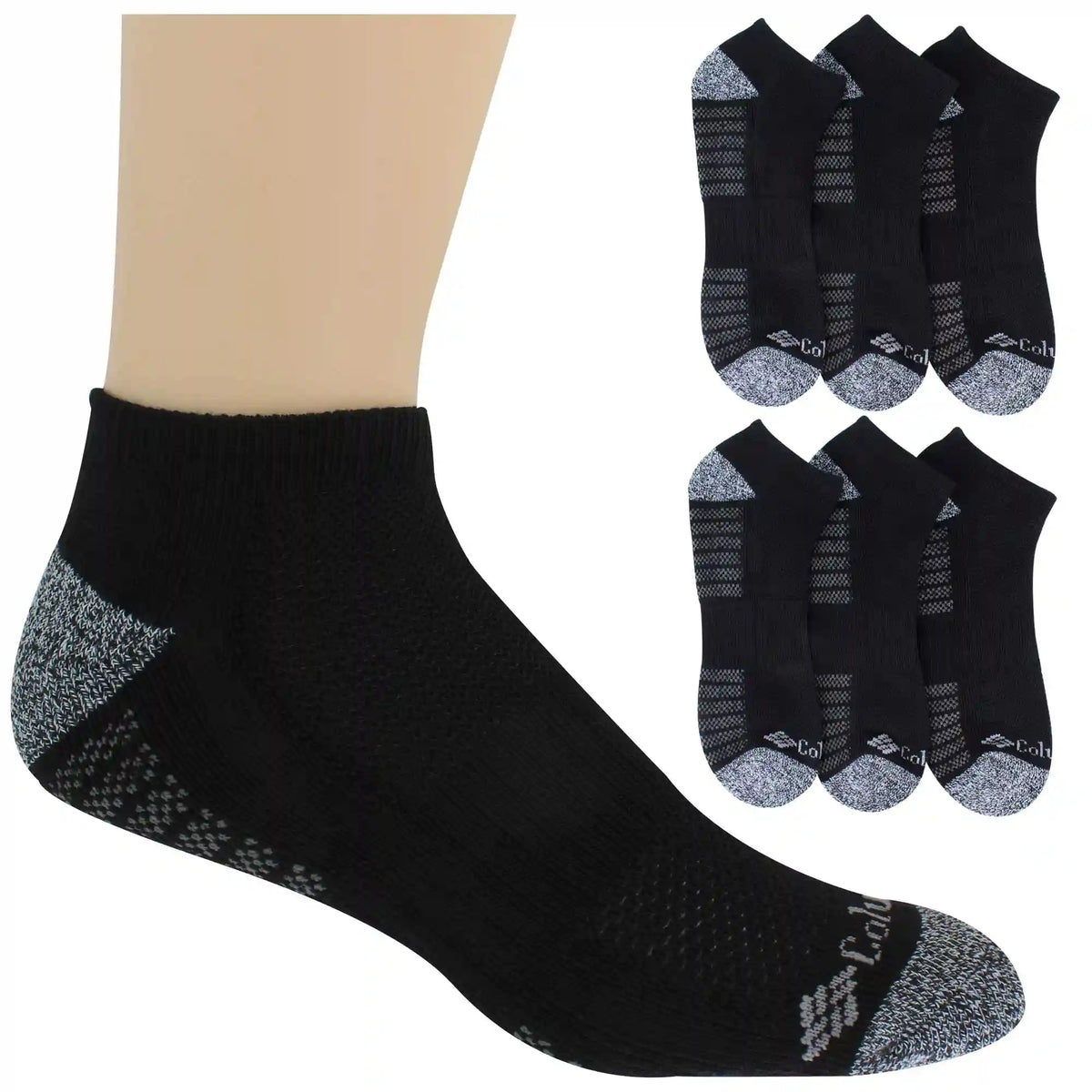 Men's Columbia Athletic No-Show 6-Pair Pack