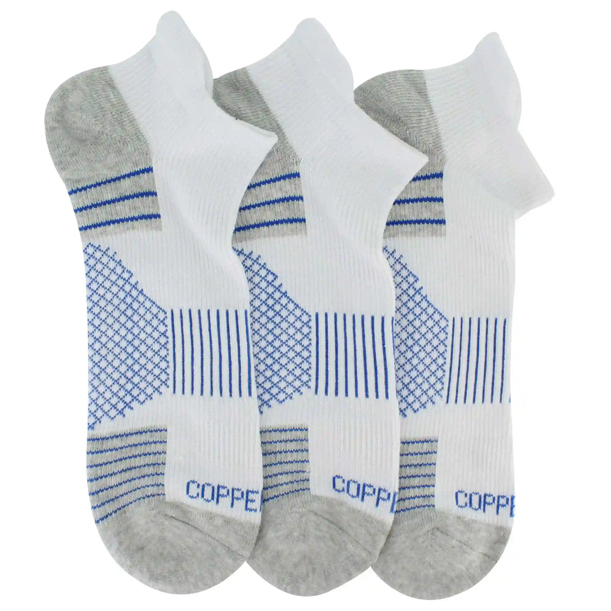 Men's Copper Fit Low-Cut Crew 3-Pair Pack