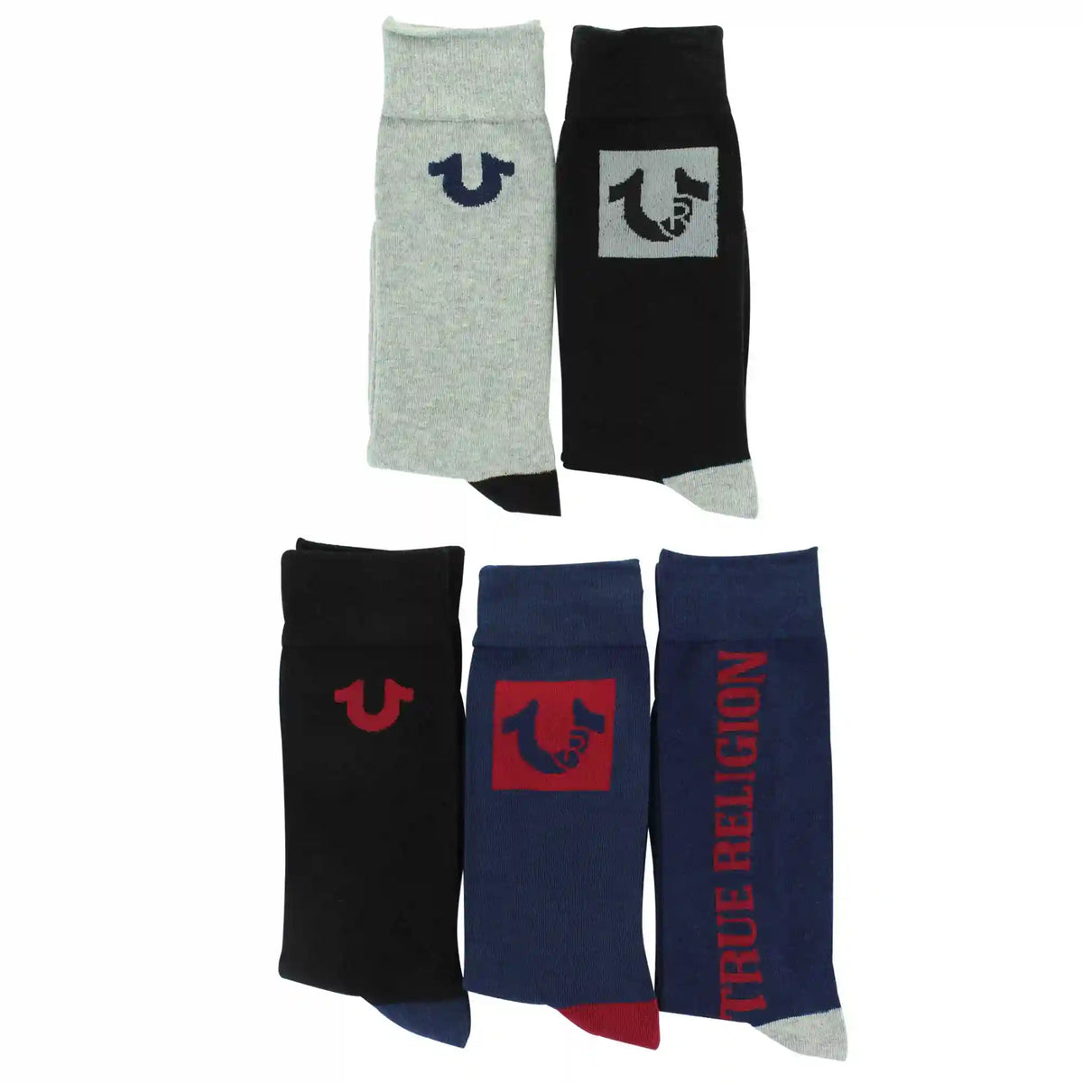 Men's True Religion Crew 5-Pair Pack