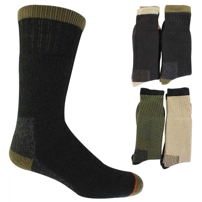 Men's Bobcat Durable Work Boot Socks 4-Pair Pack