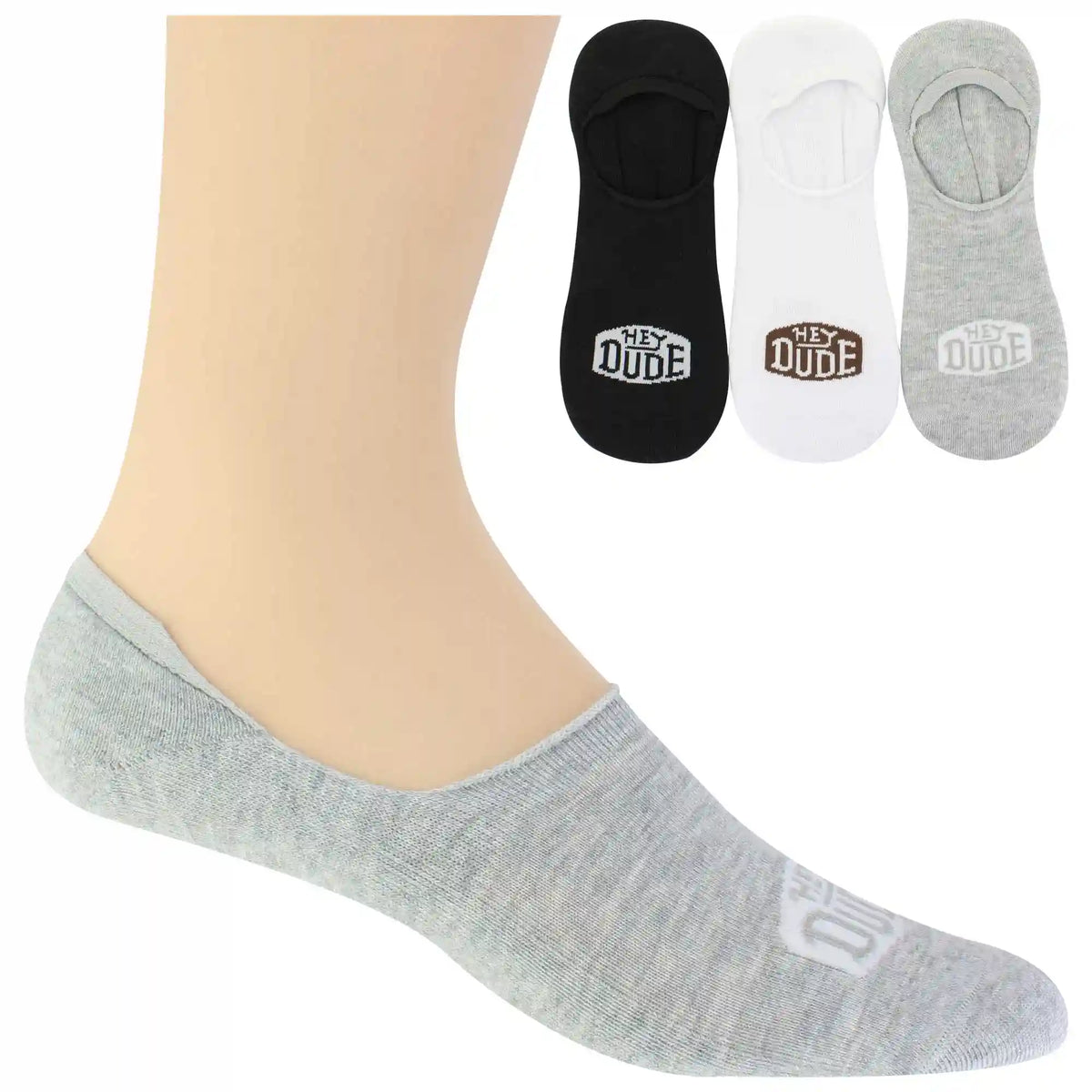 Men's HEYDUDE No-Show 3-Pair Pack