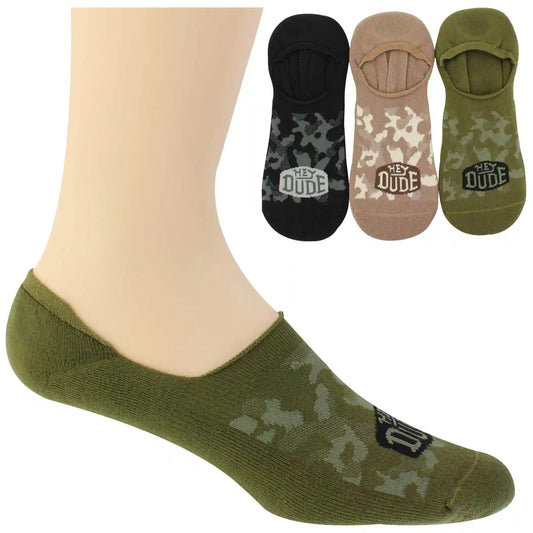 Men's HEYDUDE Camouflage No-Show 3-Pair Pack