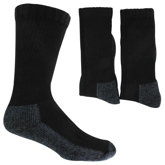 Men's Wolverine Steel-Toe Work Crew 2-Pair Pack