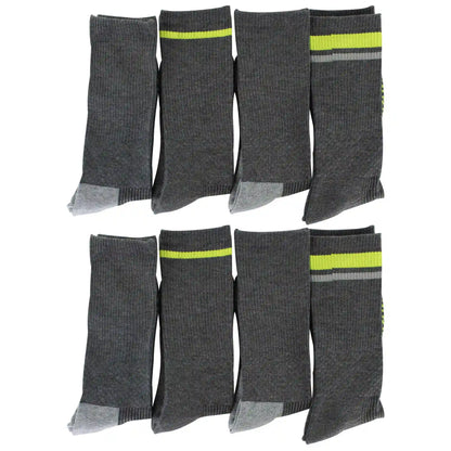 Men's Umbro Striped Performance Crew 8-Pair Pack