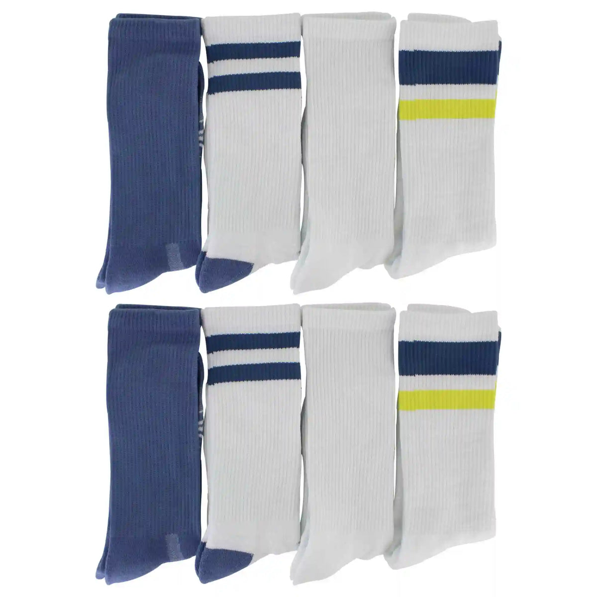 Men's Umbro Striped Performance Crew 8-Pair Pack
