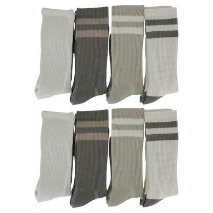 Men's Umbro Striped Performance Crew 8-Pair Pack
