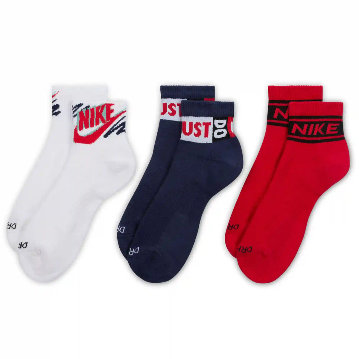 Men's Nike Everyday Plus Ankle 3-Pair Pack
