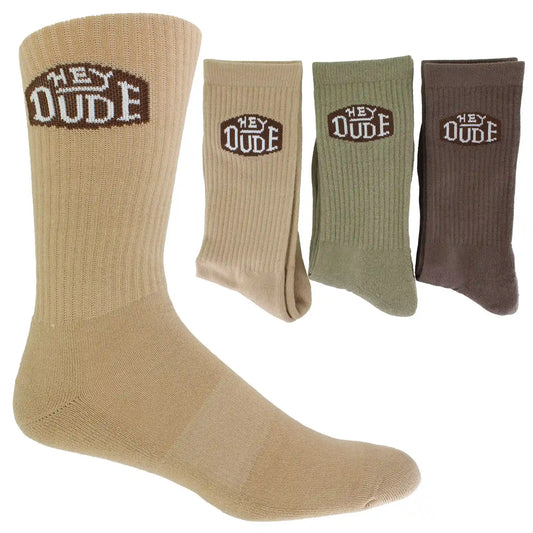 Men's HEYDUDE Crew 3-Pair Pack