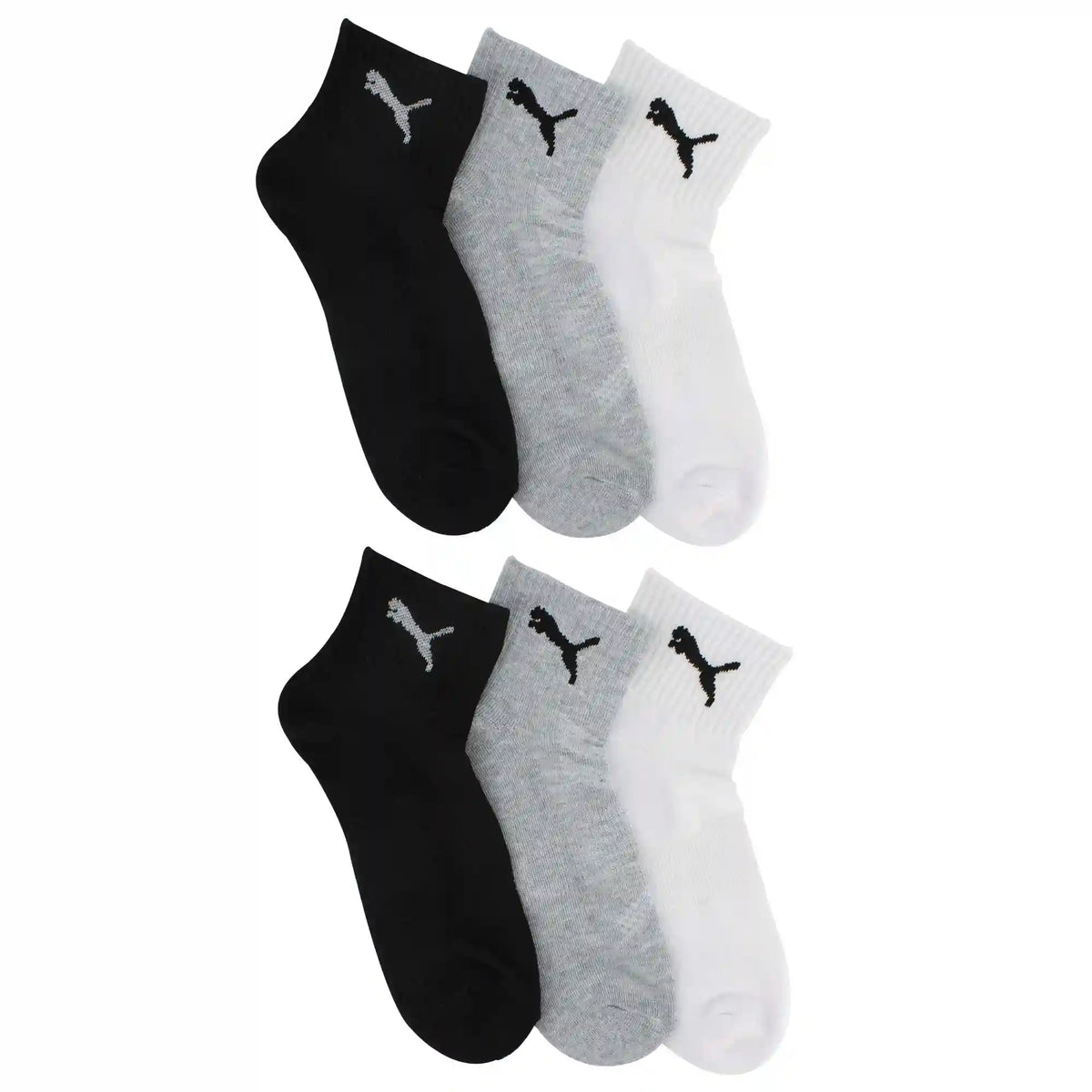 Men's PUMA Cushioned Quarter Crew 6-Pair Pack