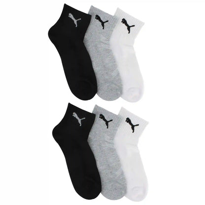 Men's PUMA Cushioned Quarter Crew 6-Pair Pack