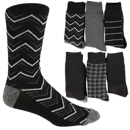 Men's BRUNO MAGLI Fine Gauge Crew 6-Pair Pack