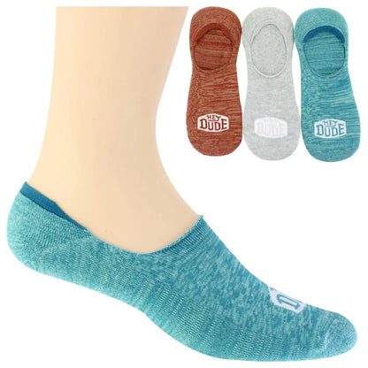 Men's HEYDUDE Marled No-Show 3-Pair Pack