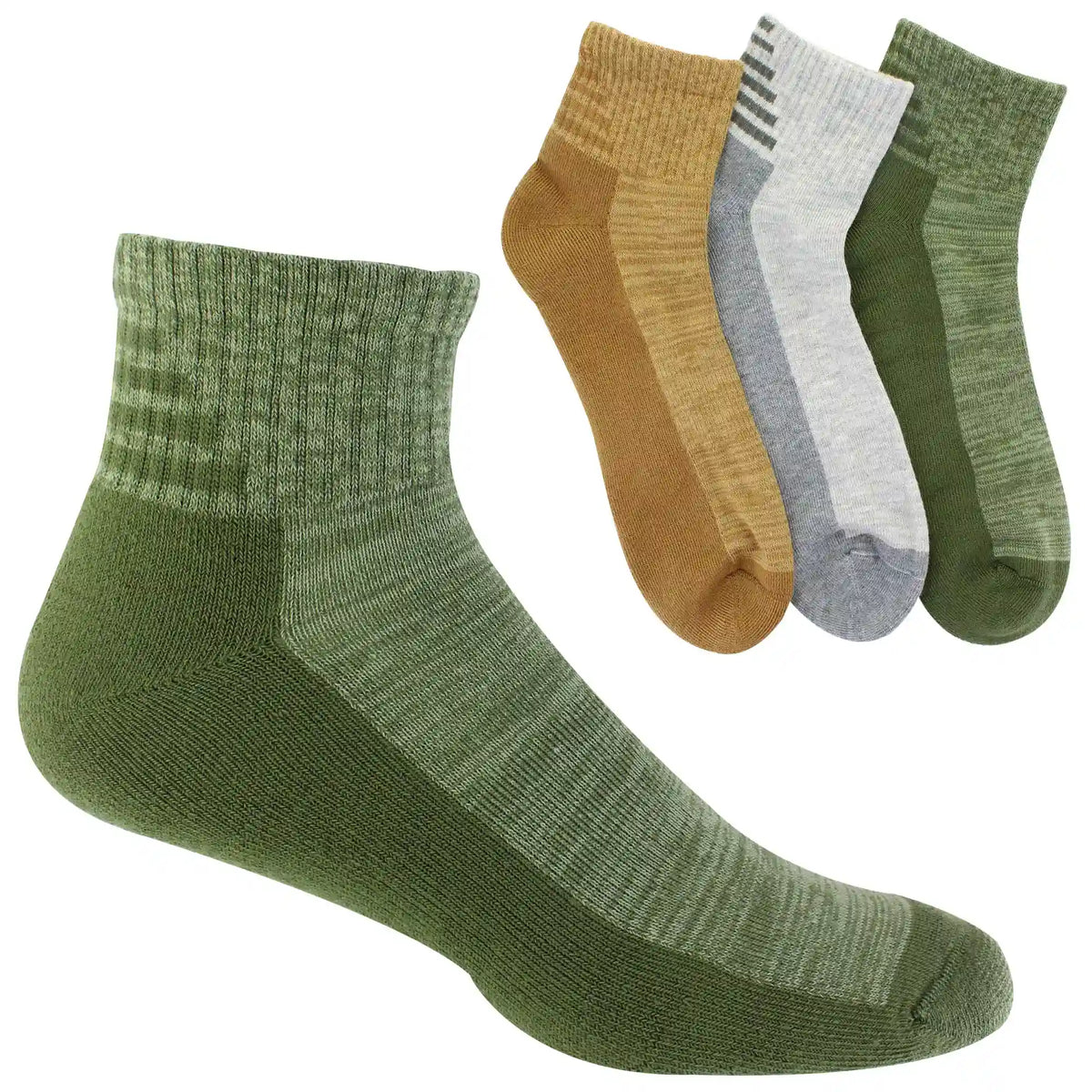Men's Crocs Solid Quarter 3-Pair Pack
