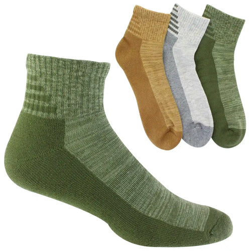 Men's Crocs Solid Quarter 3-Pair Pack