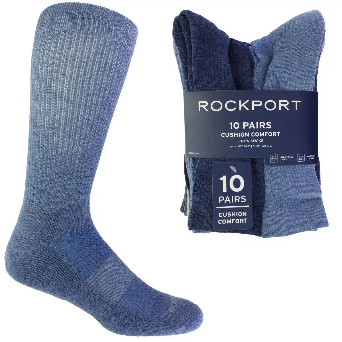 Men's Rockport Cushion Comfort Crew 10 for $10