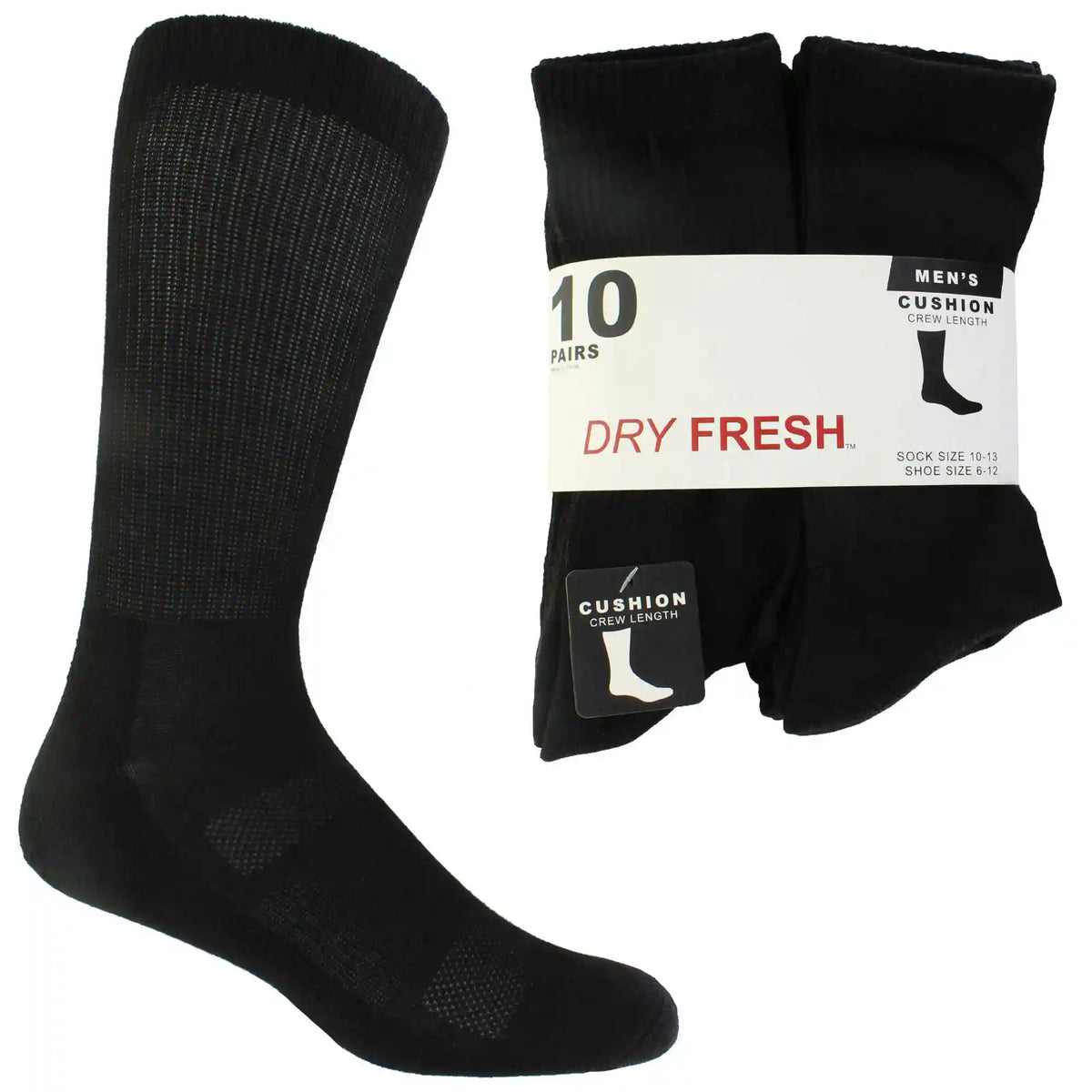 Men's Dry Fresh Crew 10 for $10