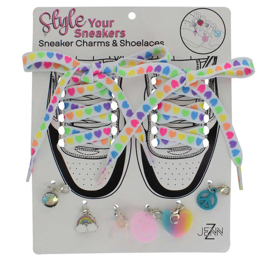 Heart-Themed Sneaker Charms & Shoelaces