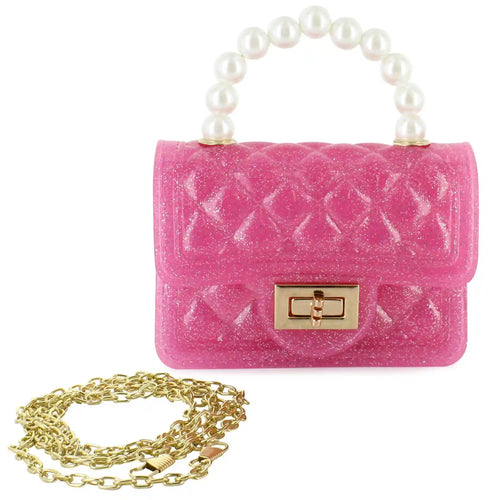 Willow & Ruby Glitter Vinyl Quilted Mini Bag