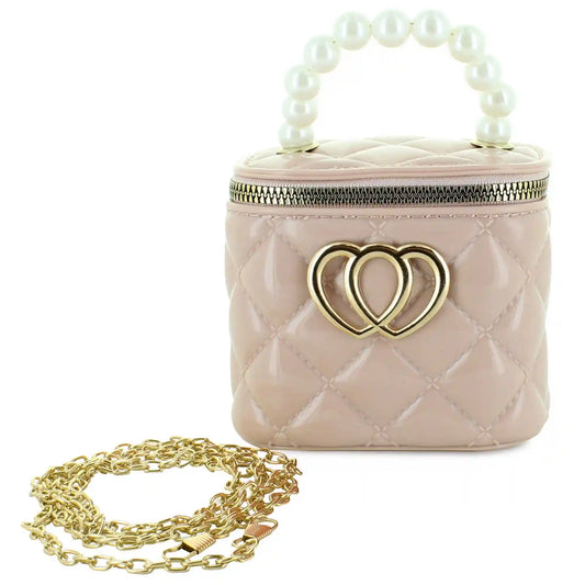 Willow & Ruby Vinyl Quilted Mini Bucket Bag