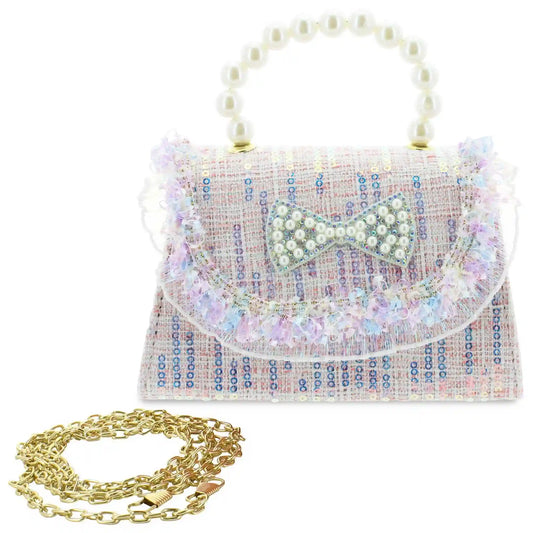 Willow & Ruby Tweed, Sequin & Ruffle Mini Bag