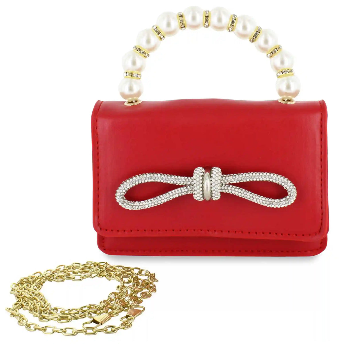 Willow & Ruby Rhinstone Bow Mini Bag