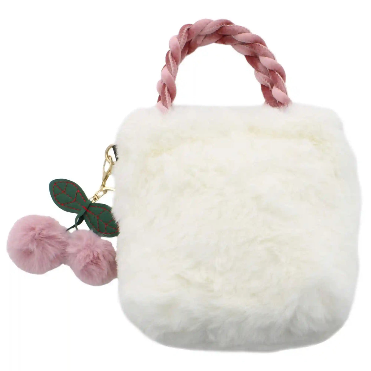 a little obsessed Plush Bag With Braided Handle