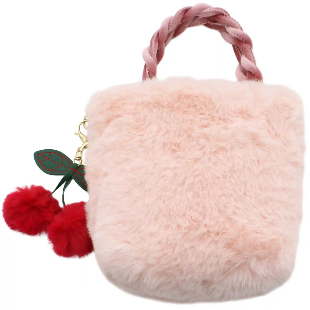 a little obsessed Plush Bag With Braided Handle