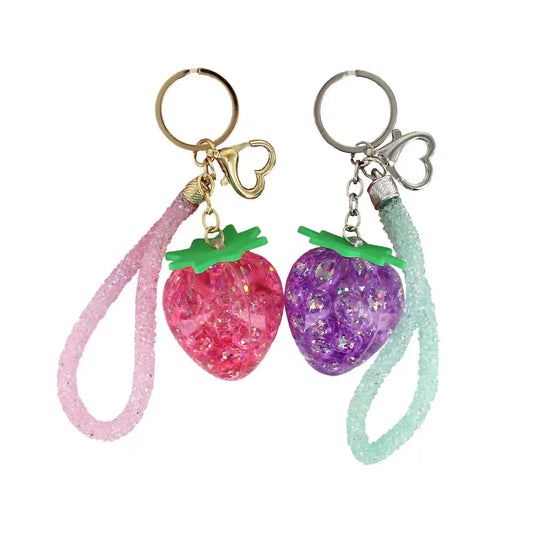 Strawberry Liquid Shaker Keychains 2-Pack