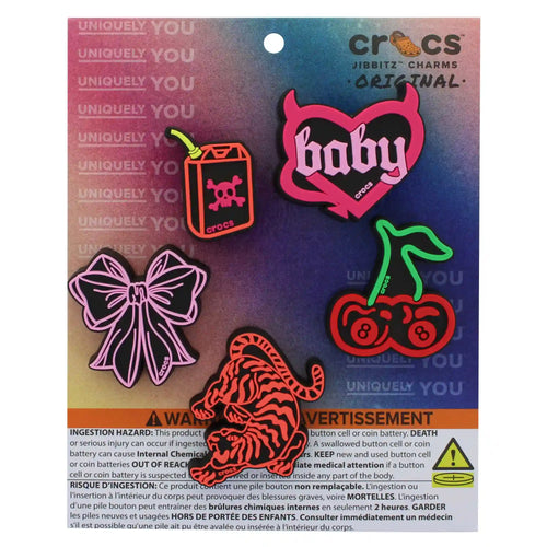 Crocs Jibbitz Lights Up Neon Sign 5-Pack