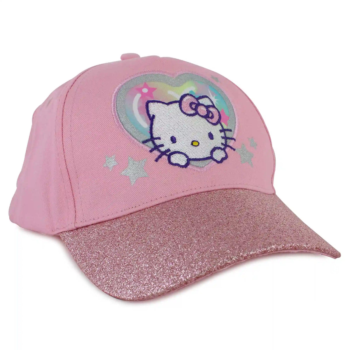 Hello Kitty Adjustable Cap With Glitter Brim