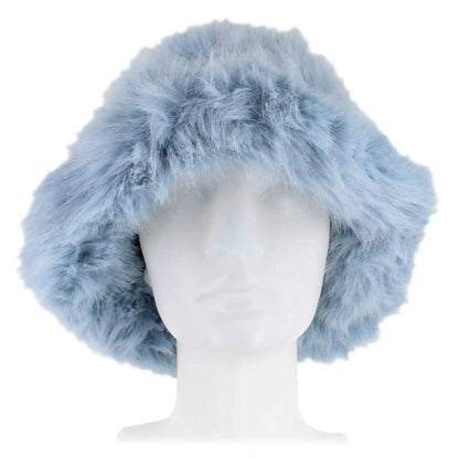 Women's Couture Gems Faux-Fur Bucket Hat