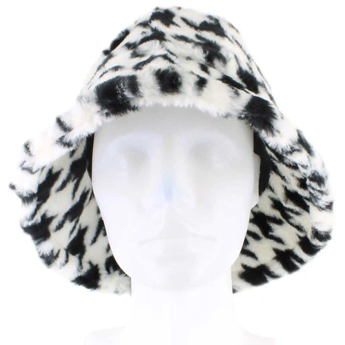 Couture Gems Houndstooth Bucket Hat