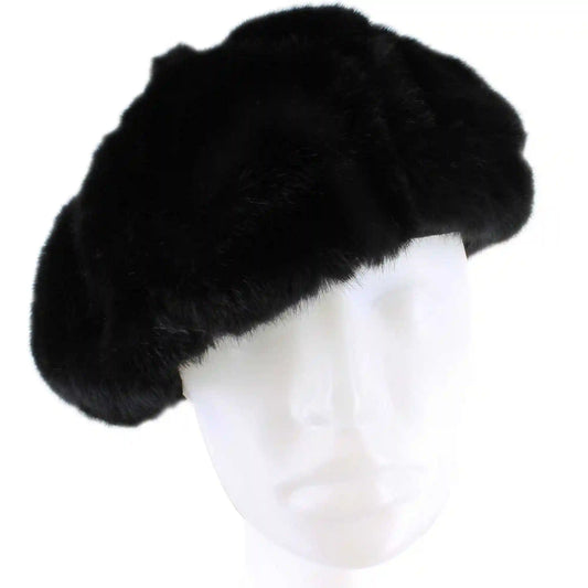 Couture Gems Faux-Fur Beret