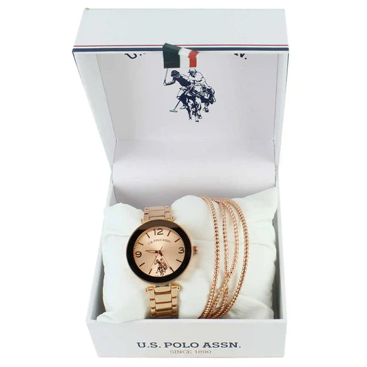 U.S. Polo Association Watch And Bangle Set