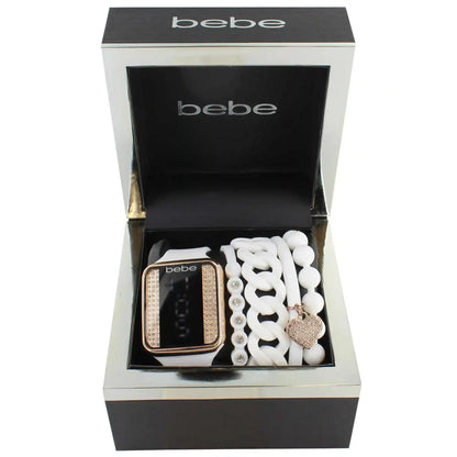bebe Digital Touch Watch With Stackable Bracelets