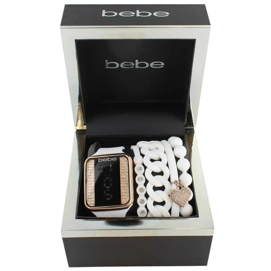 bebe Digital Touch Watch With Stackable Bracelets
