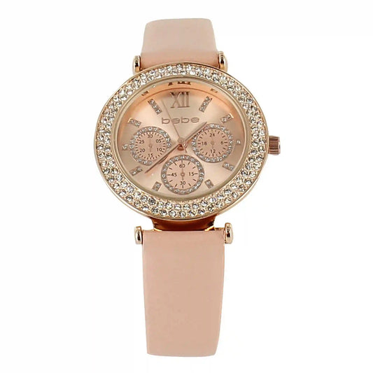 bebe Faux-Diamond Chronograph Watch
