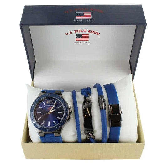 U.S. Polo Association Watch And Bracelet Set
