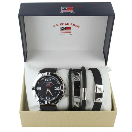 U.S. Polo Association Watch And Bracelet Set