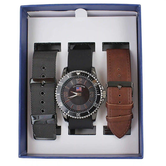 U.S. Polo Association Interchangeable Watch Set