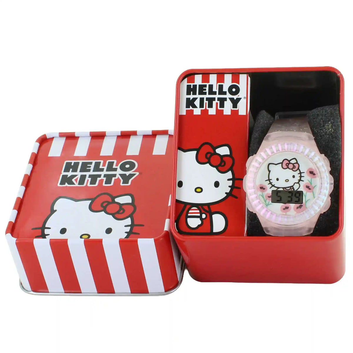 Hello Kitty Floral-Print Watch & Flashing Lights