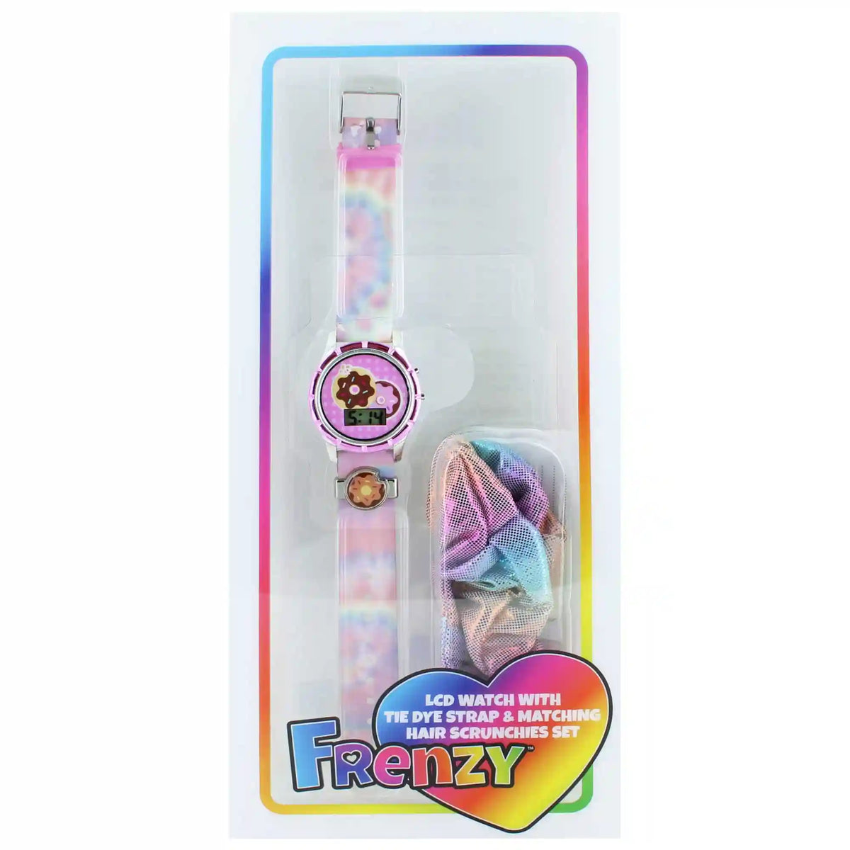Frenzy Donut LCD Watch & Hair Scrunchie